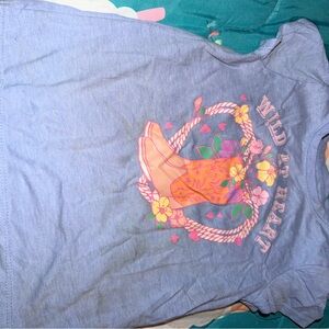 Garanimals Lavender Tee with Pink Floral Boot Graphic